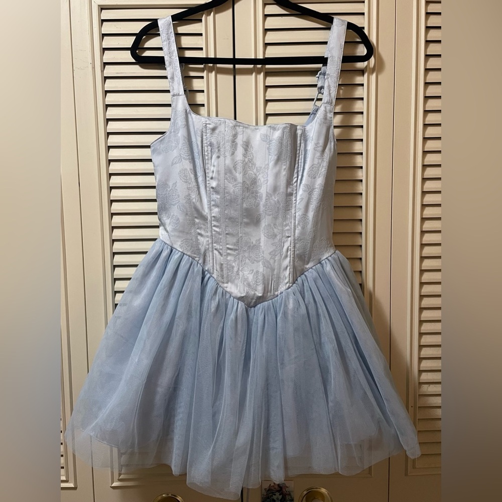 Sugar Thrillz Light Blue Cinderella Mini Dress